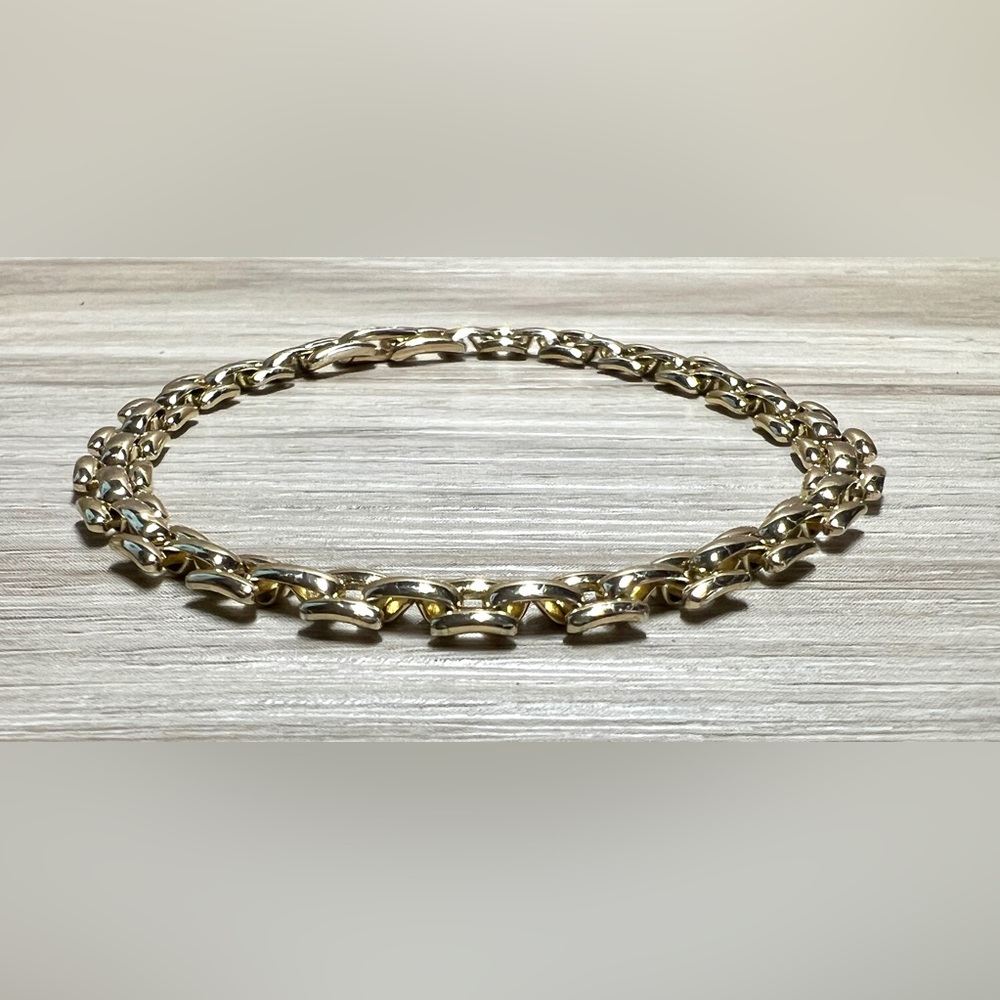 Pre-owned Gorjana 18K Yellow Gold Plated Brooklyn Bracelet, 7"-7.25"
